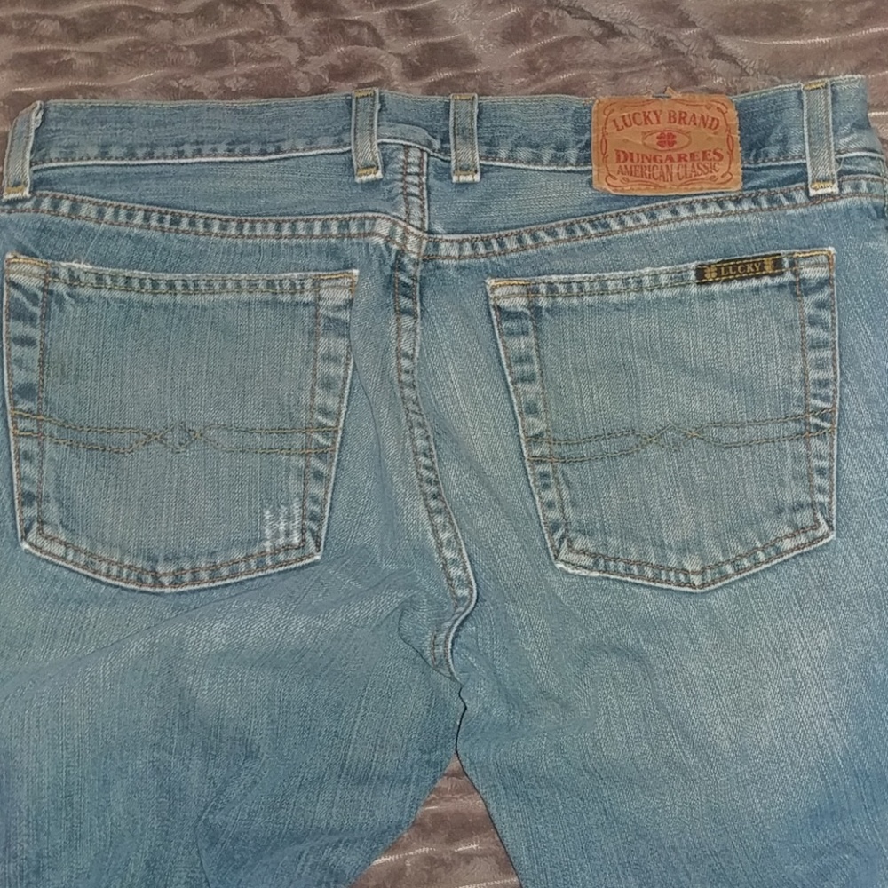 Distressed jeans